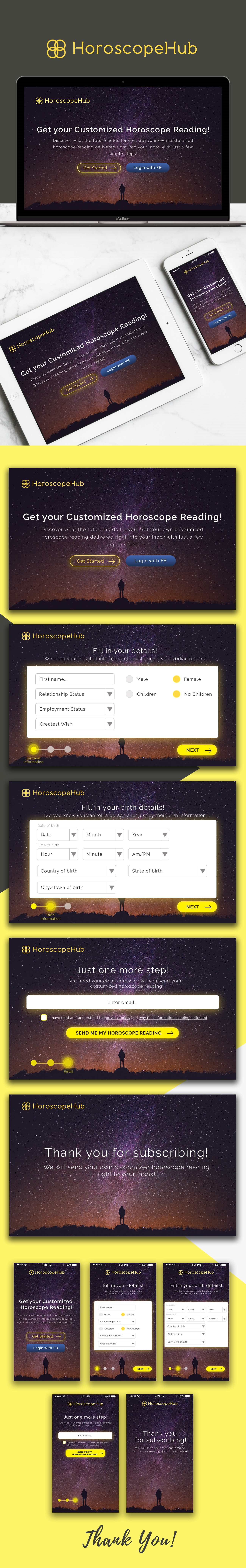 Horoscope Hub - Web Design